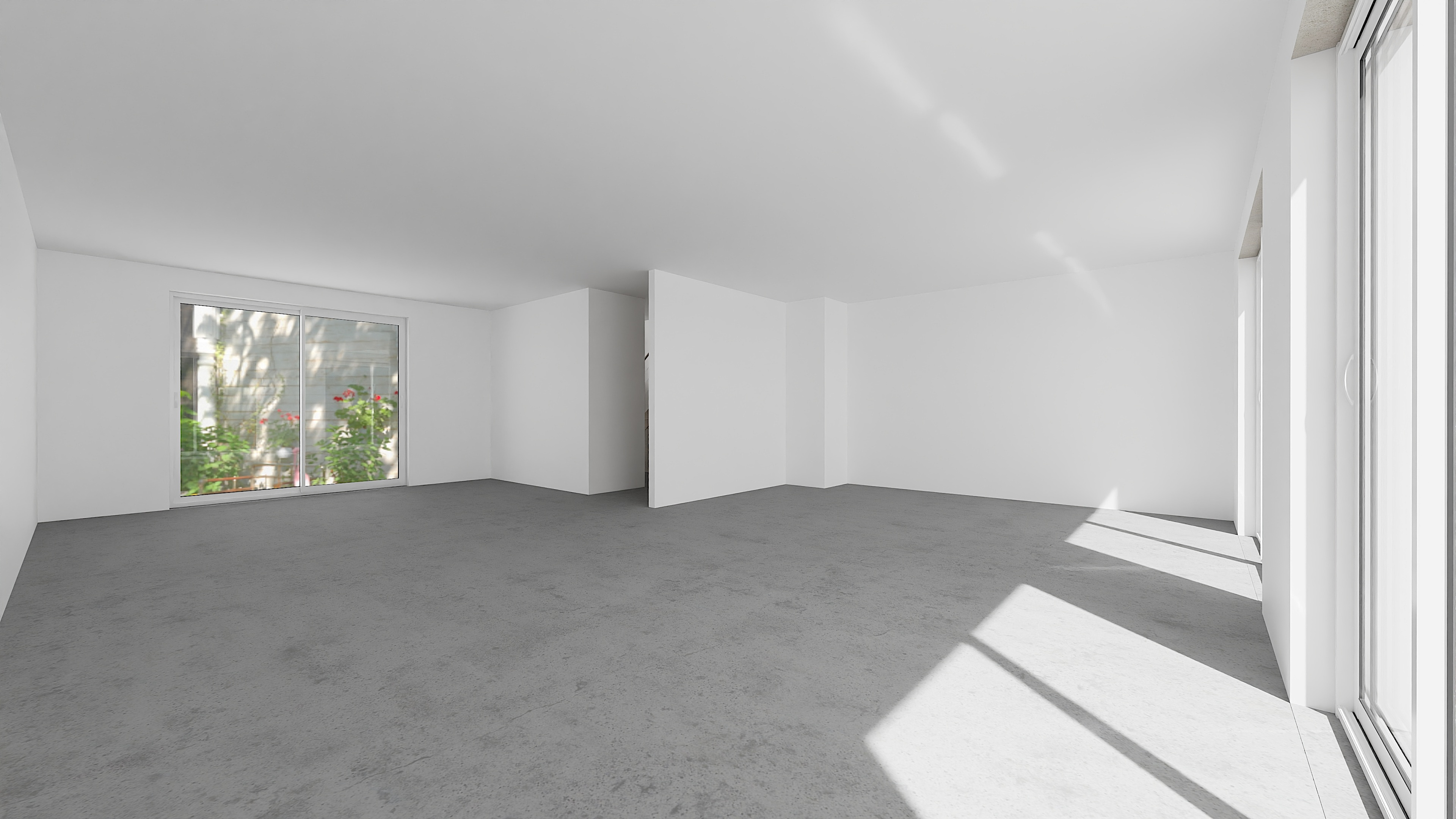 Espace vide avant aménagement